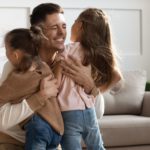 happy dad reunited with daughters who have separation anxiety disorder (1)